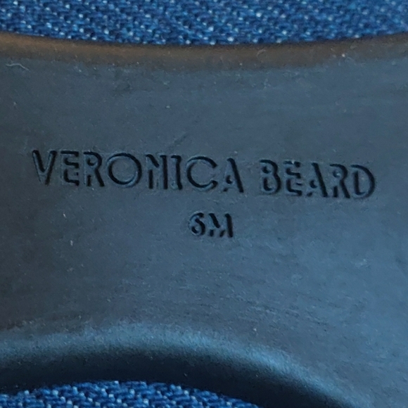 NEW Veronica Beard Beatrix Denim Slip On Bow Ballet Flats. Color Mountain Blue. - Picture 11 of 11